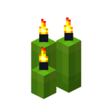 Три лаймовые свечи (горящие).png